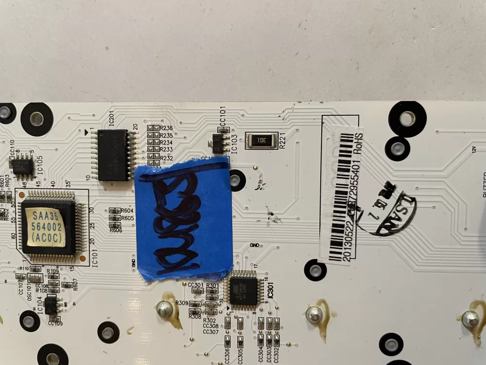 LG EBR72955401 Refrigerator Control Board AZ145394 | KM863
