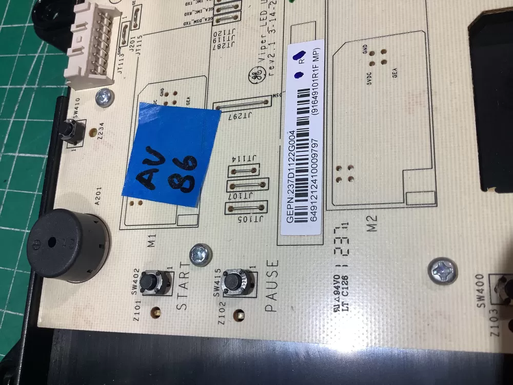 GE 237D1395G017 237D1060G017 237D1122G004 Washer Control Board AZ185708 | AV86