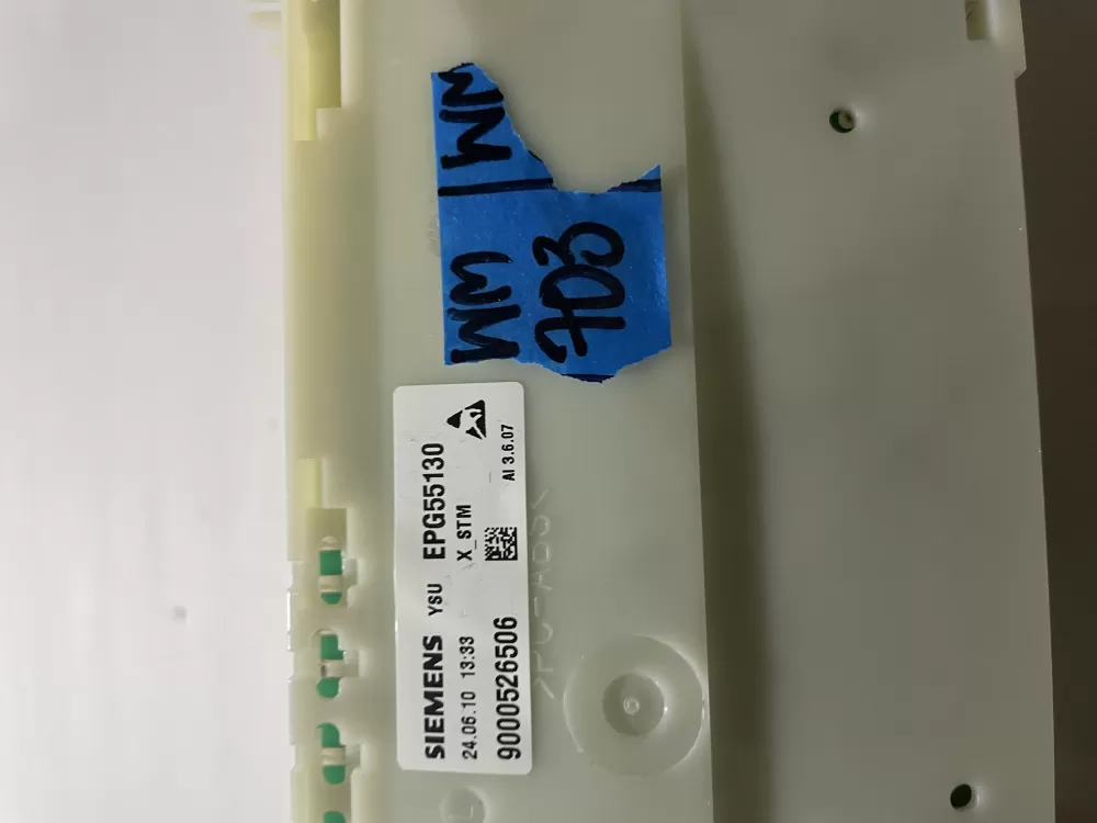 Bosch EPG55130 9000526506 Dishwasher Control Board AZ191078 | Wm703