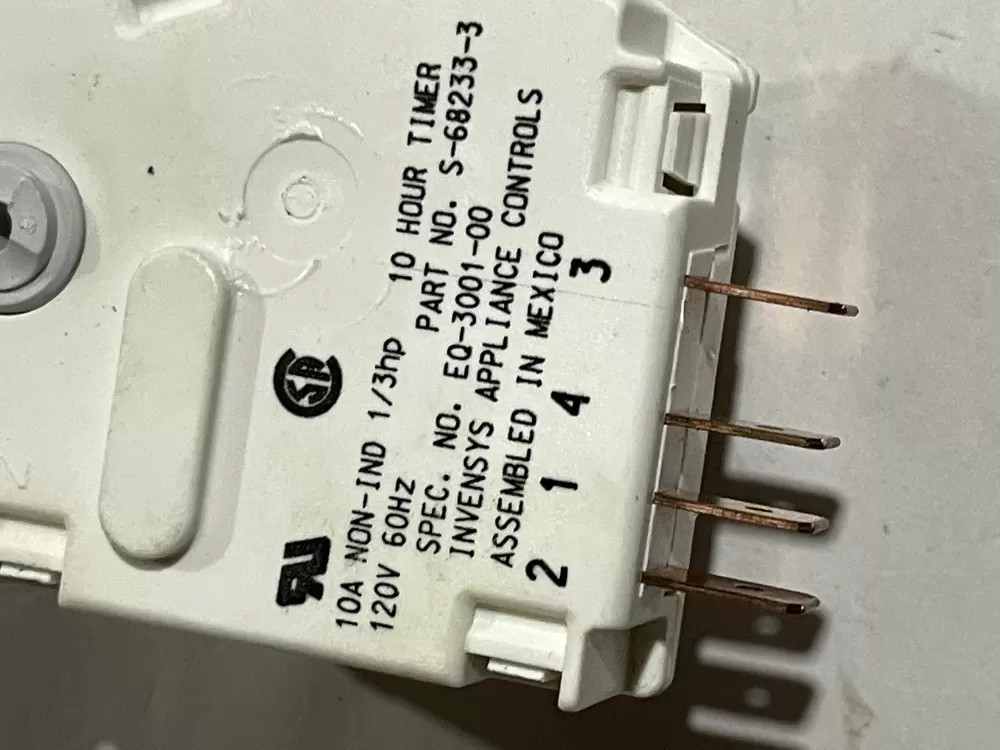 Admiral Jenn Air S-68233-3 Refrigerator Defrost Timer AZ171888 | Wm536