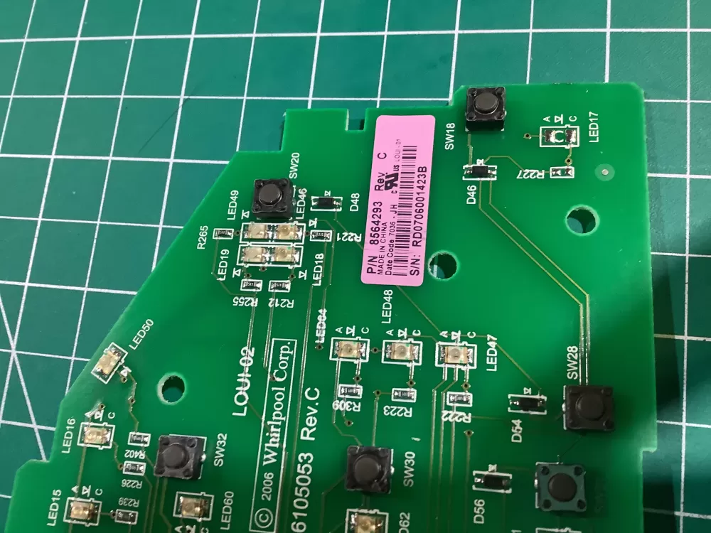 Whirlpool 8564293 8563974 Dryer Control Board AZ146099 | NR2451