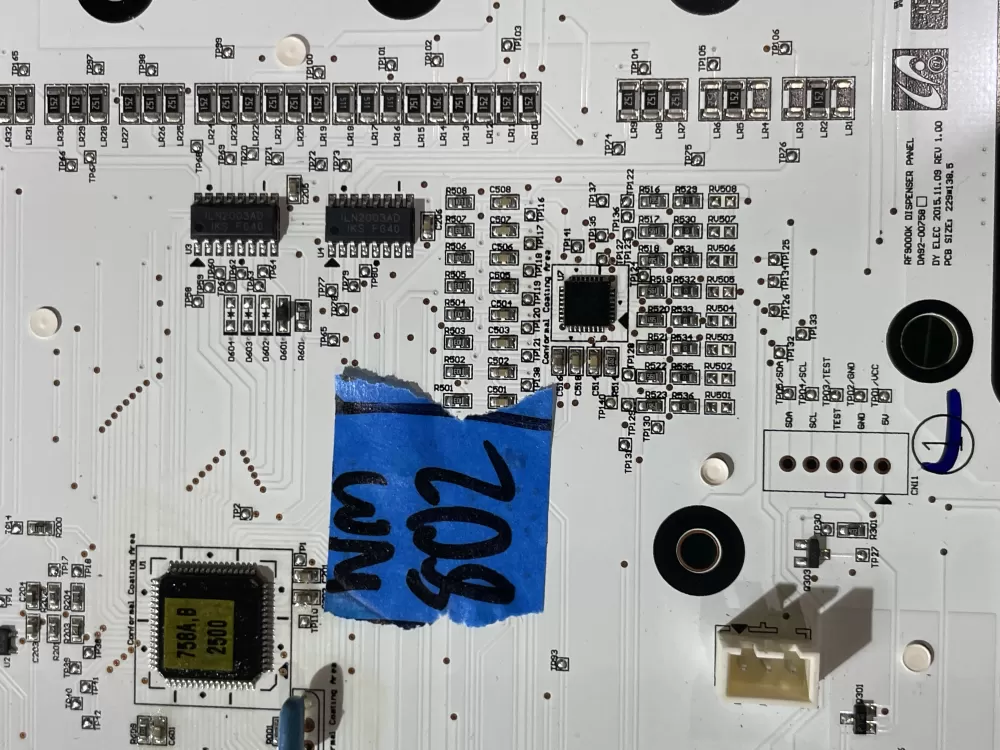 Samsung DA92-00758B Refrigerator Dispenser Display Module AZ190049 | Wm802