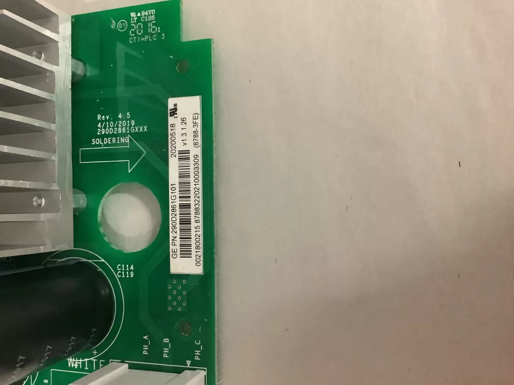 GE 290D2861G101 Washer Control Board AZ207433 | ZC2803