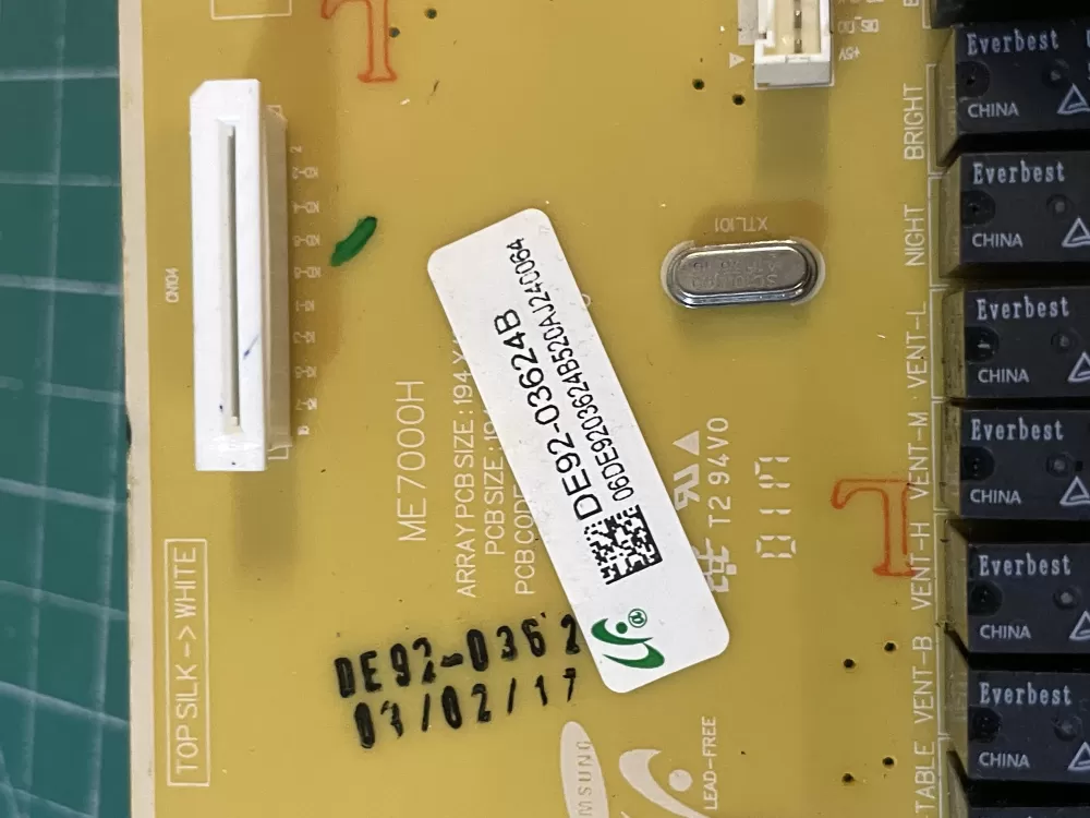 Samsung DE92-03624B DE41-00447A Microwave Main Control Board AZ200761 | Wm2154