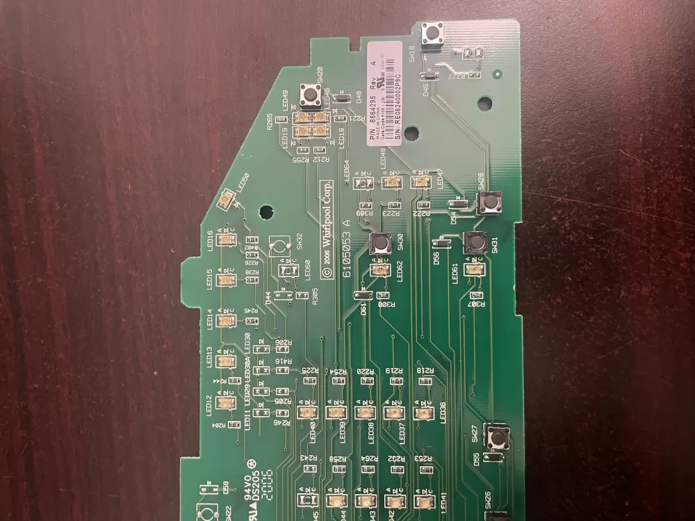 Whirlpool 8564295 User Interface Control Board AZ97425 | KM717