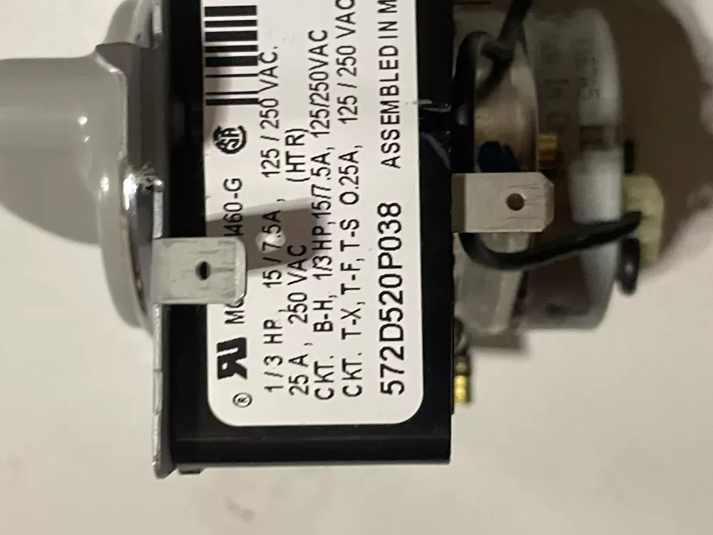 GE 572D520P038 Dryer General Electric Timer AZ30818 | WM203