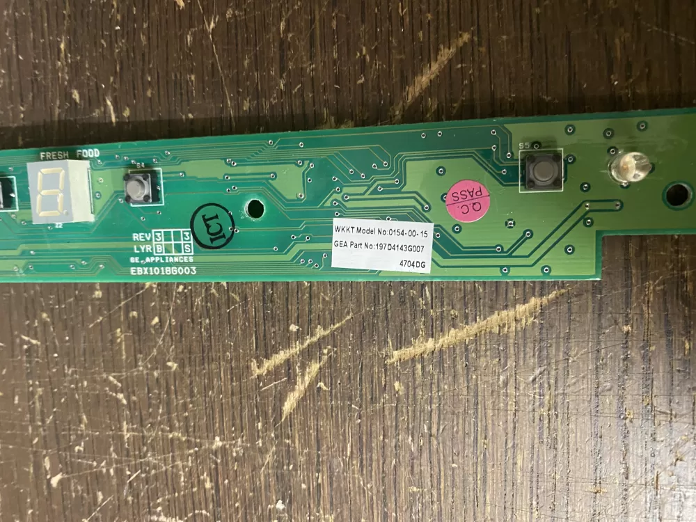 GE WR55X10831 197D4143G007 Refrigerator Temp Control Board AZ52675 | BK1865