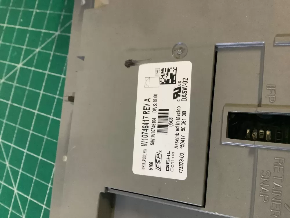 Whirlpool 778380-02 Dishwasher Control Board AZ209911 | NR2564