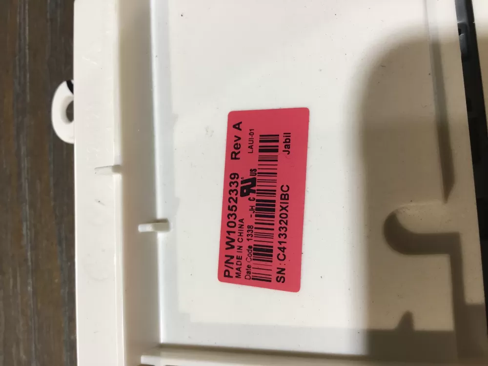 Whirlpool W10352339 Washer Control AZ52417 | NR1839