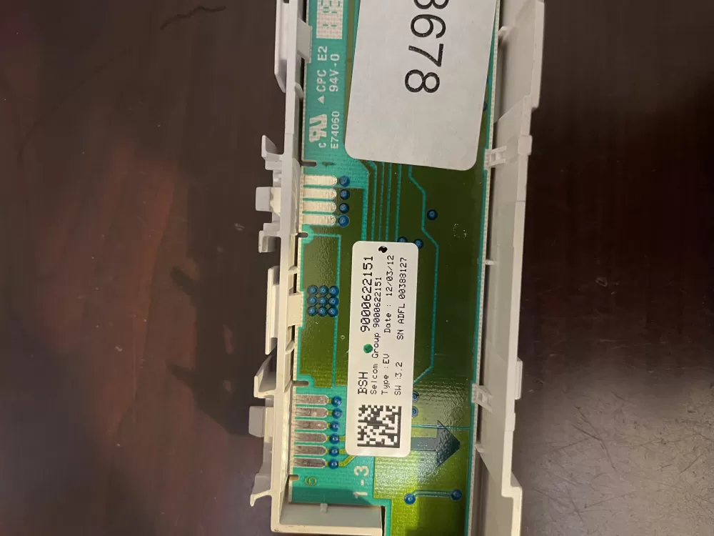 Bosch 9000622151 Dishwasher Control Board Button AZ49833 | KM1818