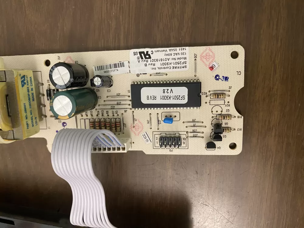 Frigidaire Electrolux A01619301 Dishwasher Control Board Rev AZ101740 | BK943