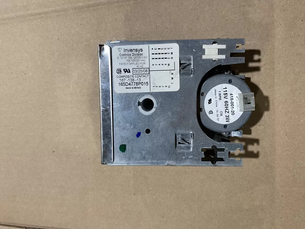 GE 165D4778P015 Kenmore Whirlpool Dishwasher Timer AZ64284 | BK2087