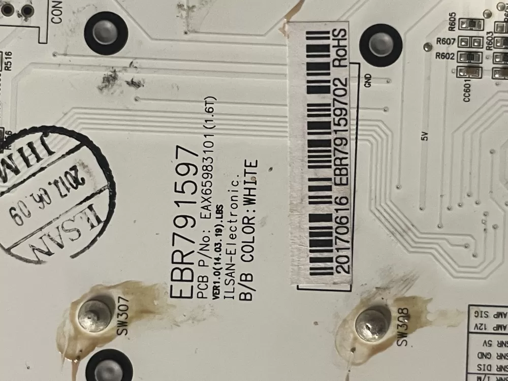 LG EBR79159702 KENMORE Refrigerator Control Board Dispenser AZ46783 | Wm657