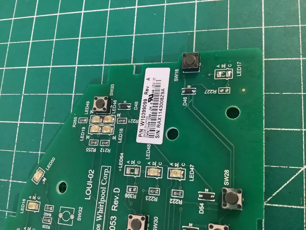 Whirlpool W10399099 Washer Control Board