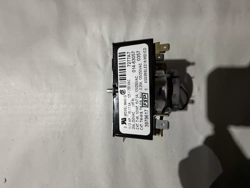 Whirlpool  Maytag  Roper  Amana  Admiral  Estate  Magic Chef  Inglis WP3979617  AP6009055  3979617  8299782  921240  PS11742197  014-63057 Dryer Timer