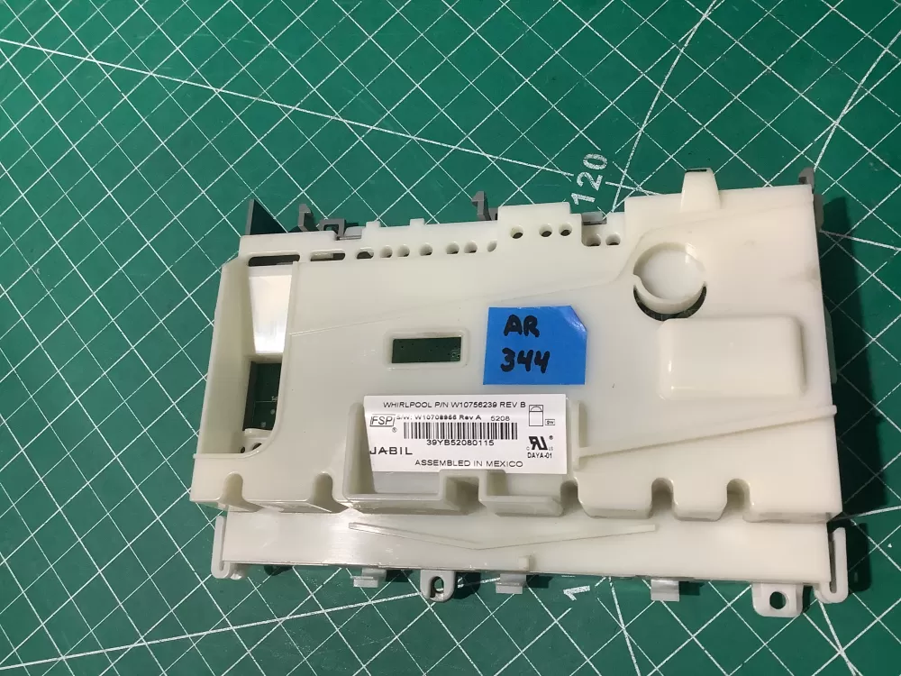 Whirlpool W10708956 Dishwasher Control Board Electronic AZ190274 | AR344