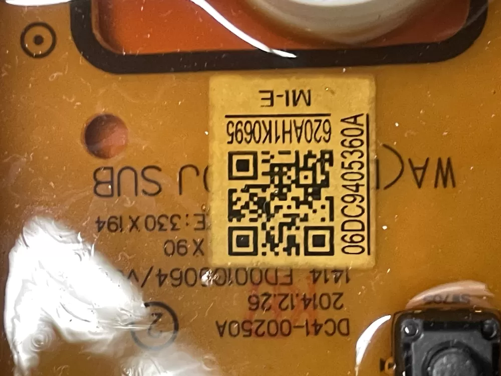 Samsung DC94 05360A Washer Control Board AZ22275 | WMV350
