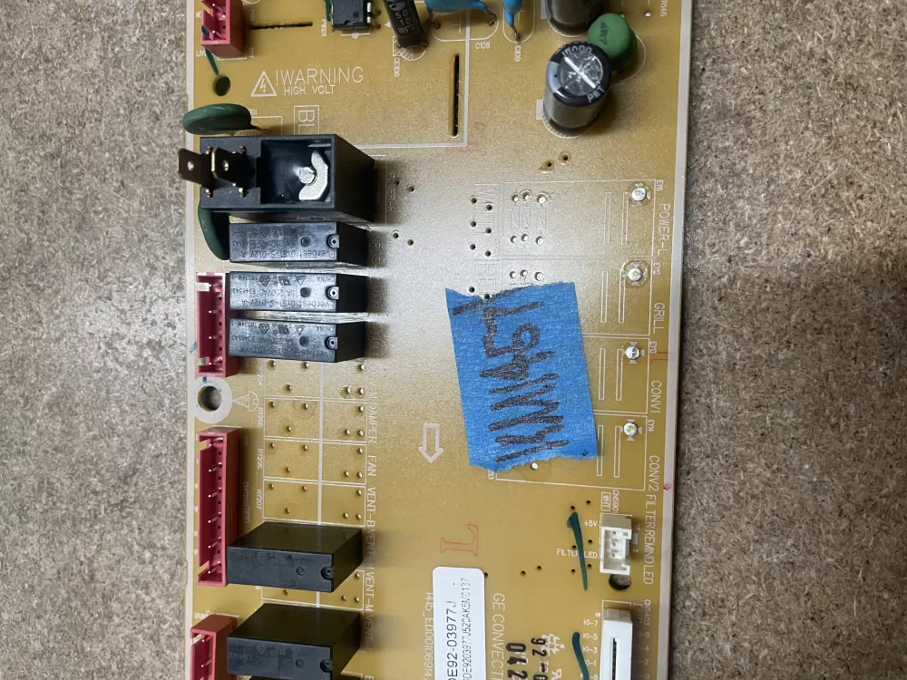 Samsung DE92-03977J Microwave Control Board AZ5493 | KM1457