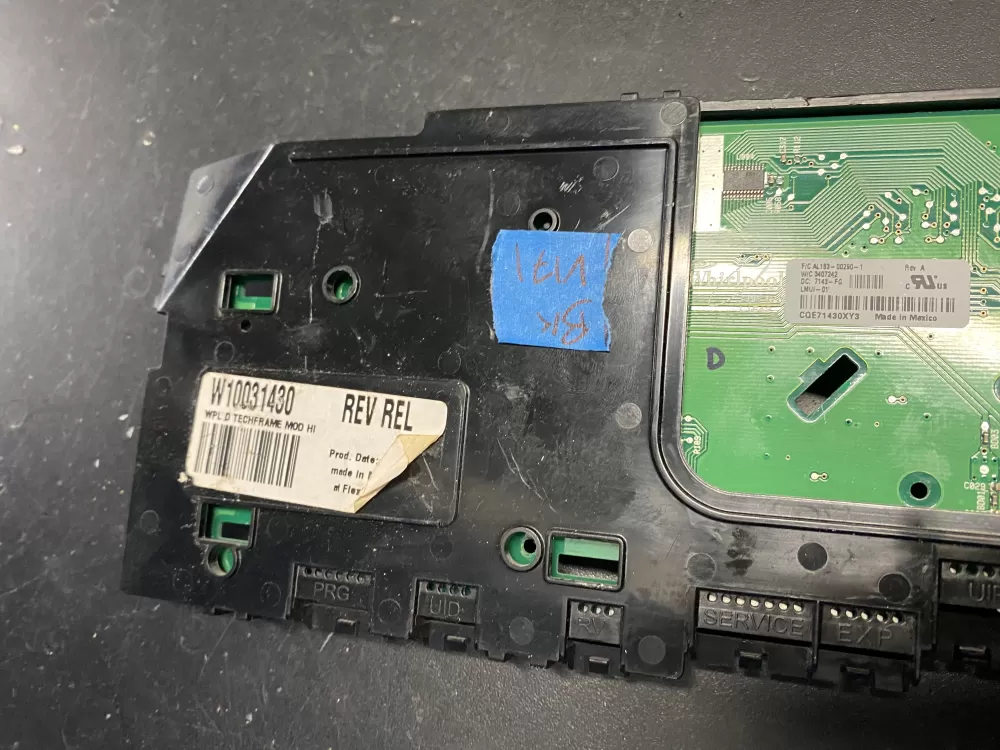 Whirlpool Kenmore W10031430 LMUI 01 LMUI 02 Dryer Control Board AZ22866 | BKV171