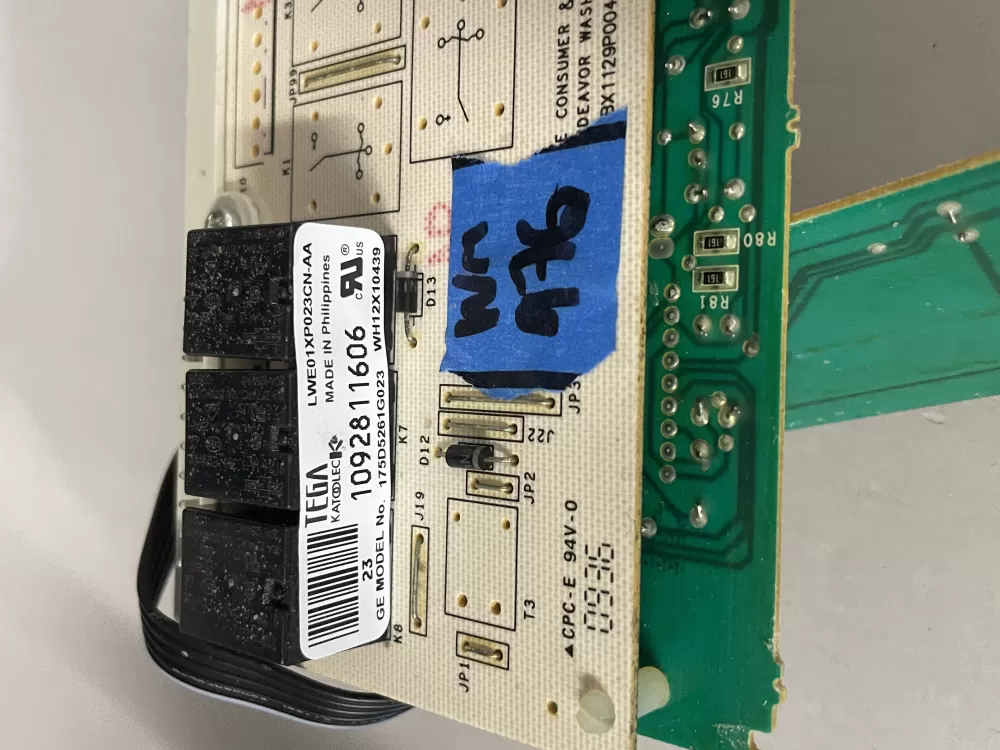GE 175D5261G023 EBX1129P004 WH12X10439 Washer Control Board AZ216565 | Wm976