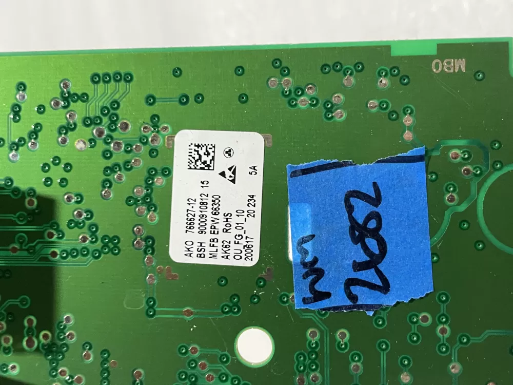 Bosch 9000910812 766627-04 EPW66350 Washer UI Control Board AZ186715 | Wm2682