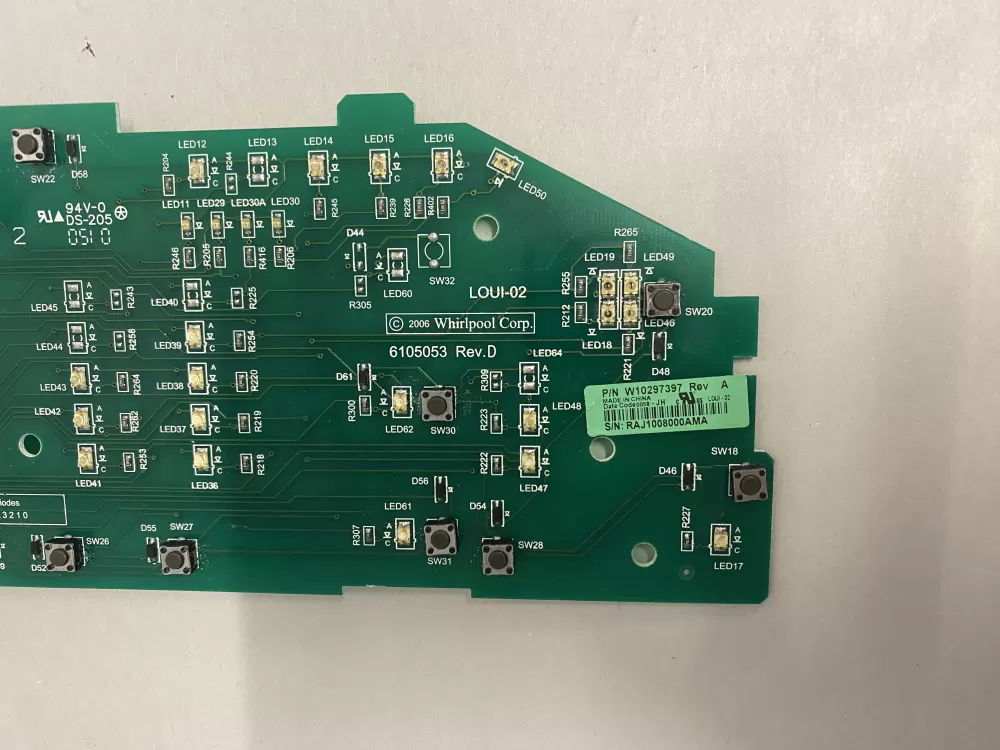 Whirlpool W10297397 WPW10297397 Washer Control Board AZ216456 | BK1397