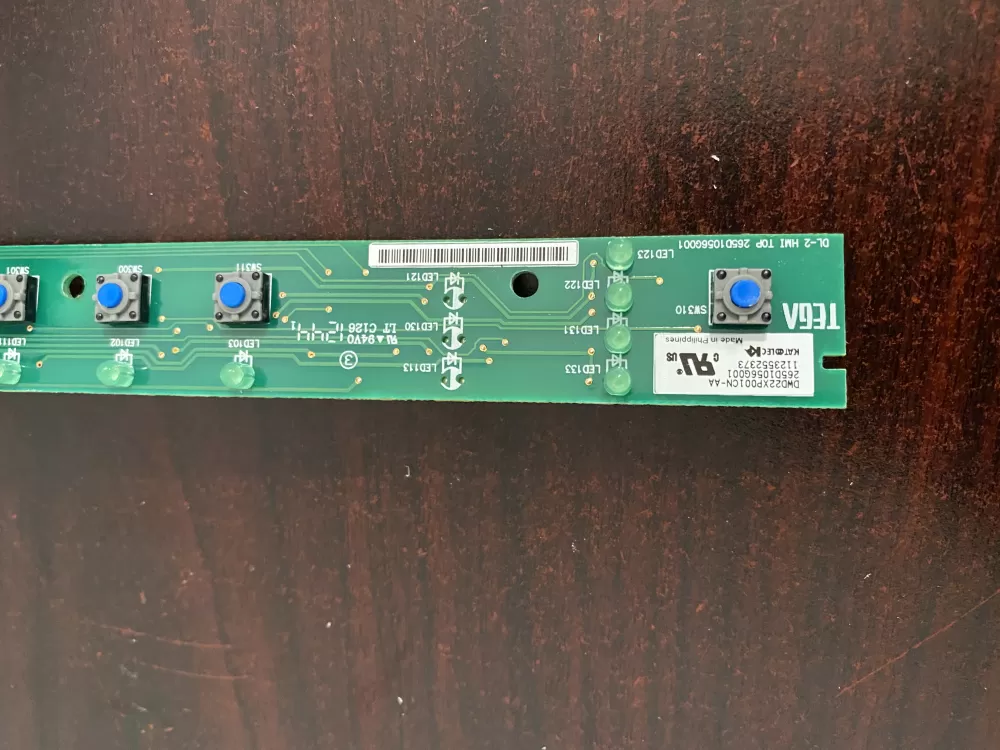 GE 265D1056G001 Dishwasher Control Board Interface User