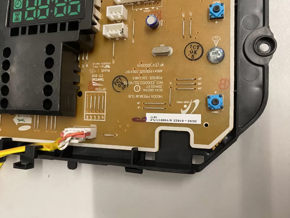 Samsung Washer Control Board DC92-01622A AZ227548 | BK1952