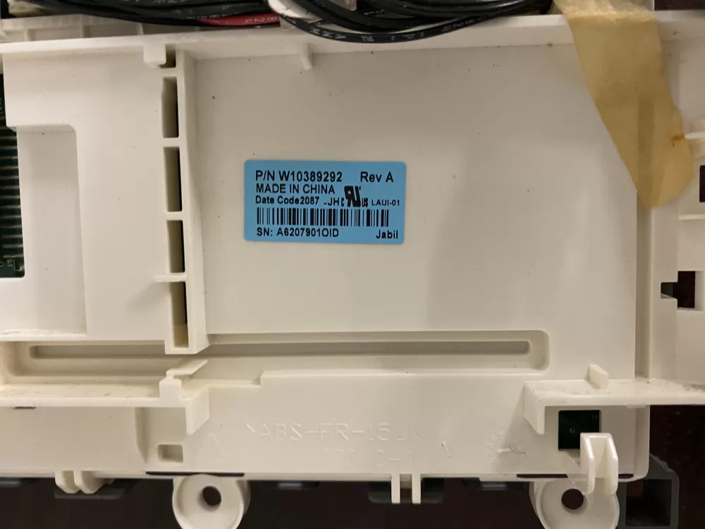 Whirlpool W10389292 Dryer User Interface Display Control Board AZ33047 | BK1683