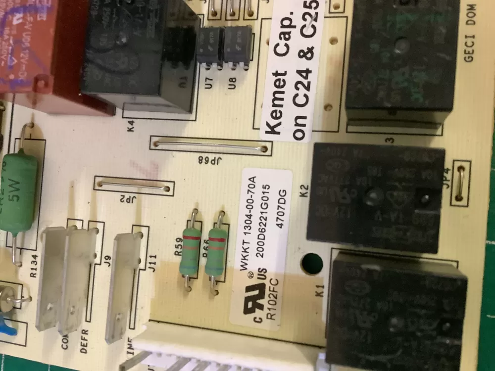 GE 200D6221G028 EBX1110P002 Refrigerator Control Board AZ195021 | NR300