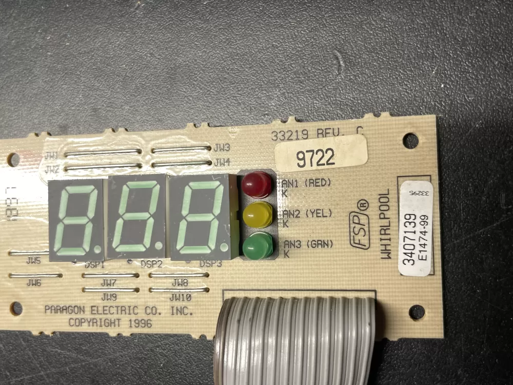  3407139 Washer Control Board
