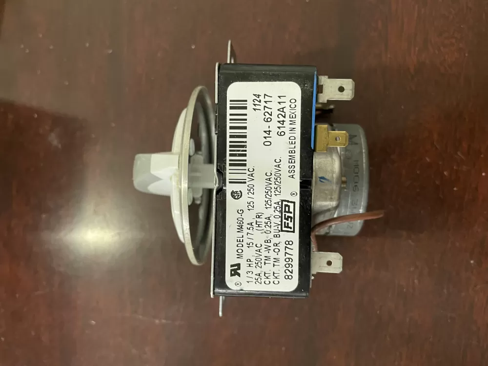 Whirlpool  Kenmore  Inglis  Estate  Amana WP8299778  AP6012586  8299778  909729  PS11745796 Washer Timer