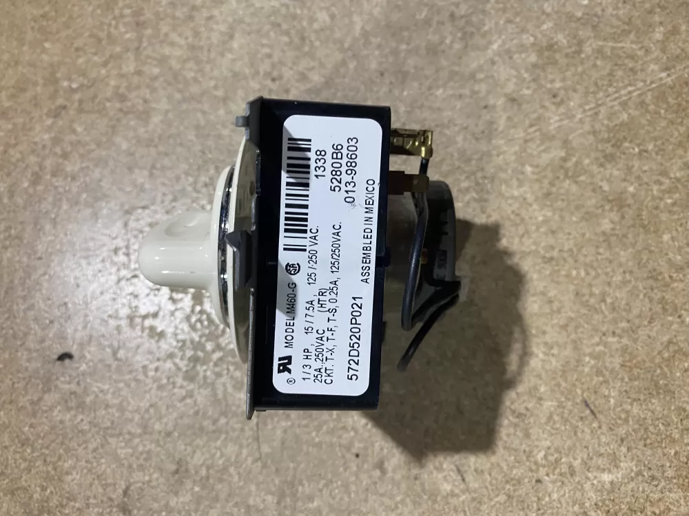 GE 572D520P021 WE4M271 Dryer Timer
