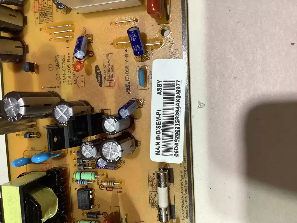 Samsung DA92-00215R Refrigerator Board Inverter AZ142498 | ZC2398