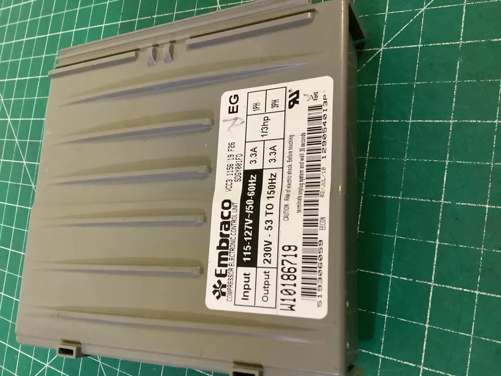 Whirlpool W1089391 Refrigerator Compressor Inverter Control AZ204244 | NR370