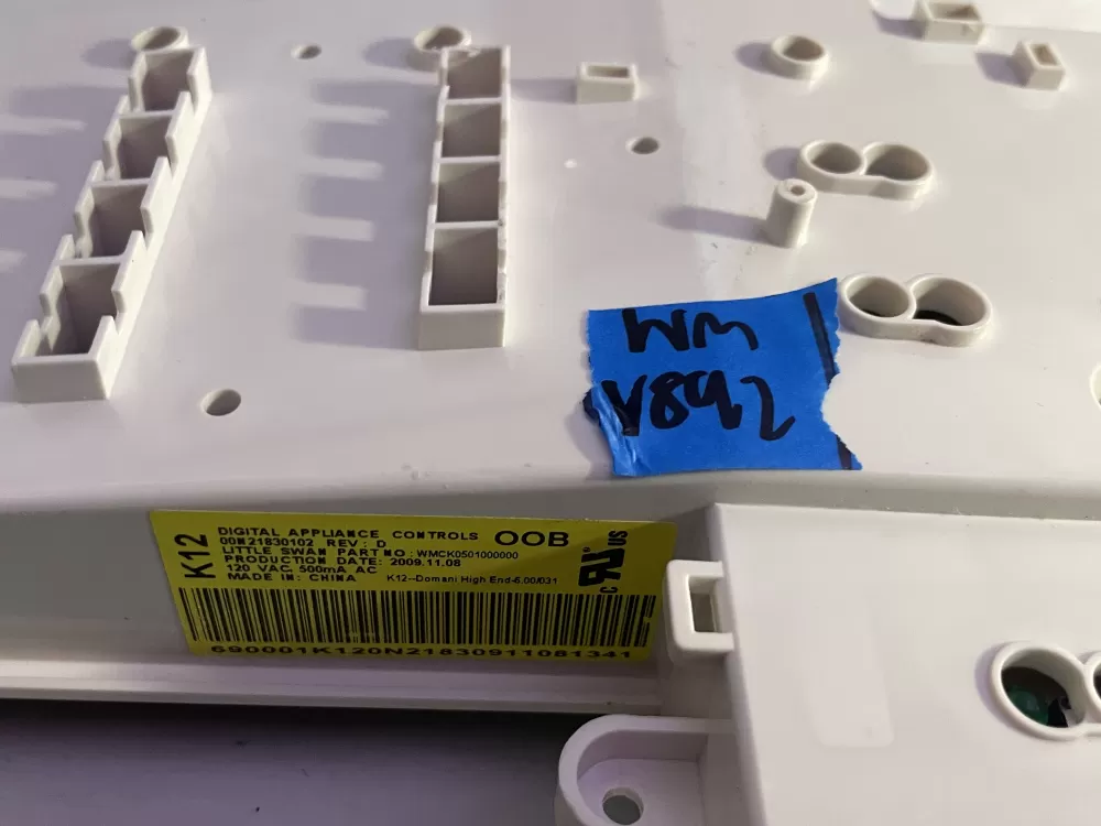 GE WH12X10355 00N21830102 WMCK0501000000 Washer Control Board AZ197201 | Wmv892
