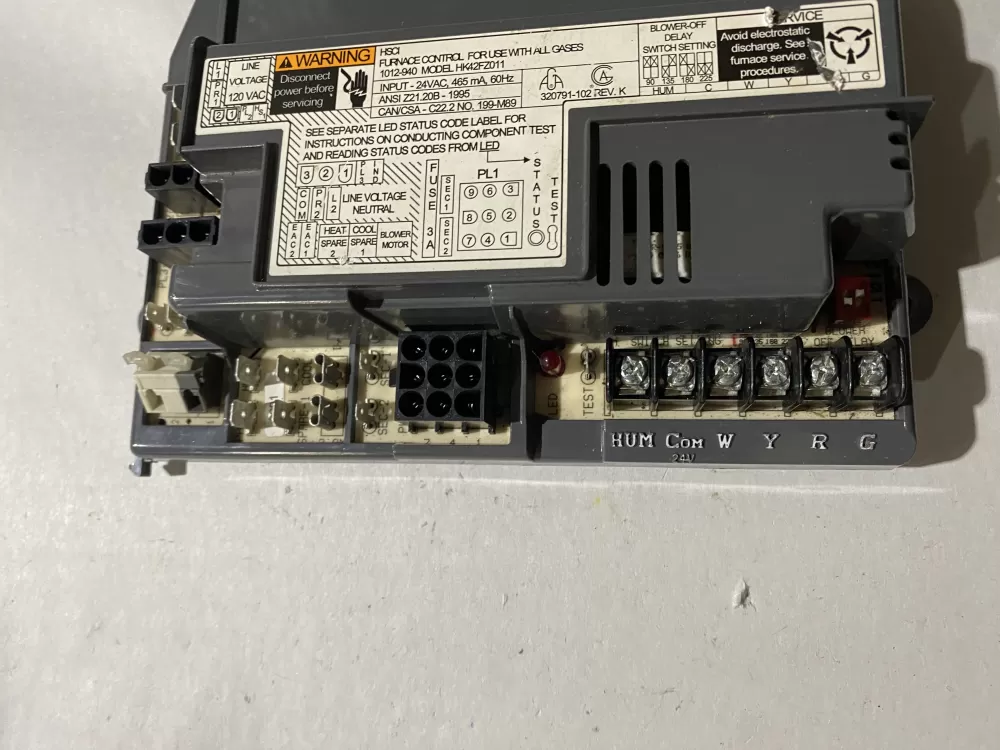 Carrier Bryant Hk42fz016 Furnace Control Board Circuit AZ193715 | BK574