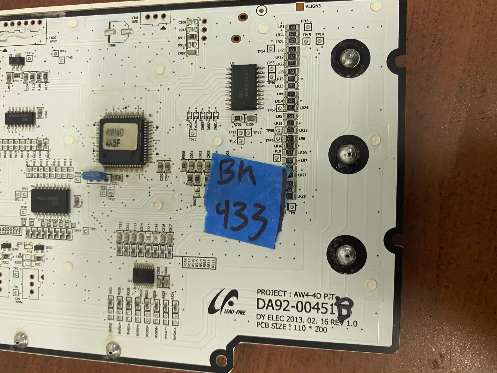 Samsung DA92 00451B Refrigerator Control Board Dispenser AZ35672 | BK433