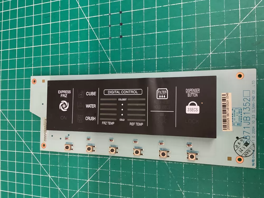 6871JB1352A LG Refrigerator Display Pcb