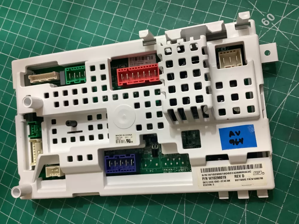Whirlpool W10393444 W10296019 Washer Control Board AZ215963 | ARV964