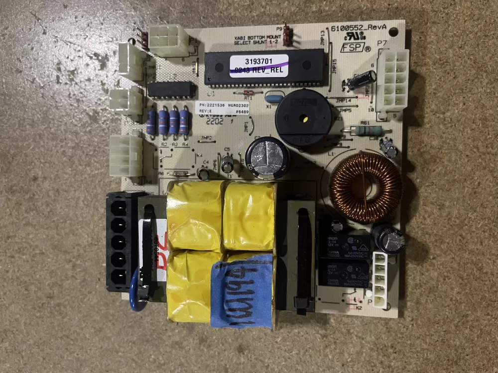KitchenAid 4389211 2221536 Refrigerator Control Board AZ27980 | KM194