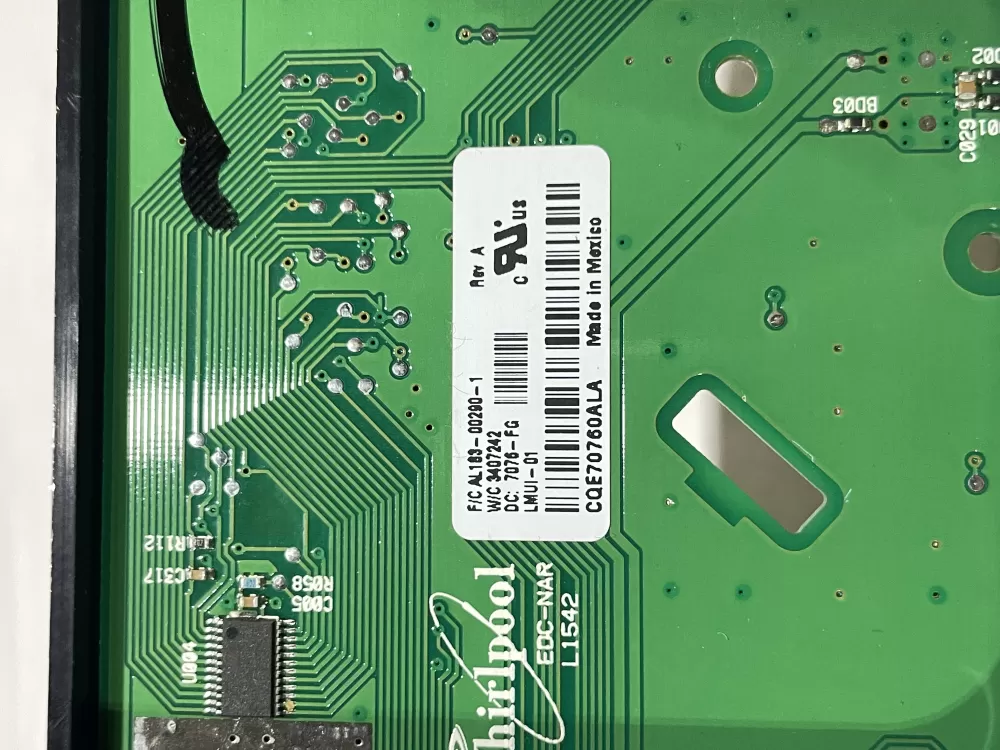 Whirlpool 3407238 3407242 Dryer Control Board Rev AZ154164 | Wm2515