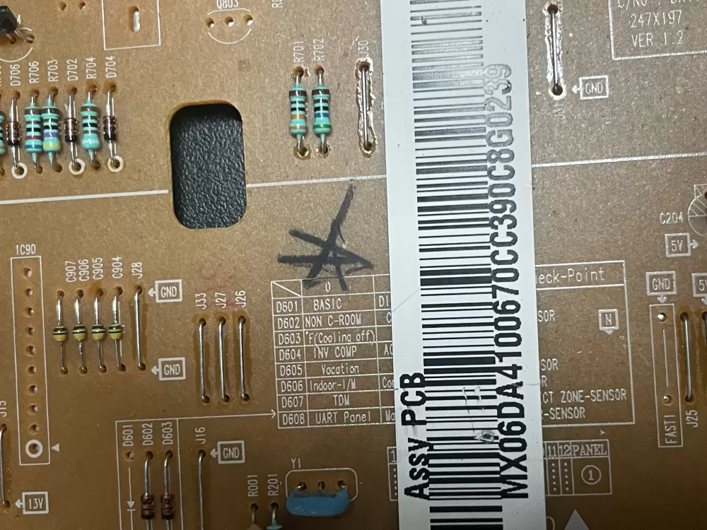 Samsung DA41-00670C DA41-00668A Refrigerator Control Board AZ11892 | 703