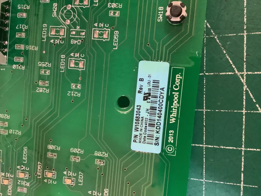 Whirlpool Kenmore W10583043 Washer Control Board Interface AZ209949 | NR1771