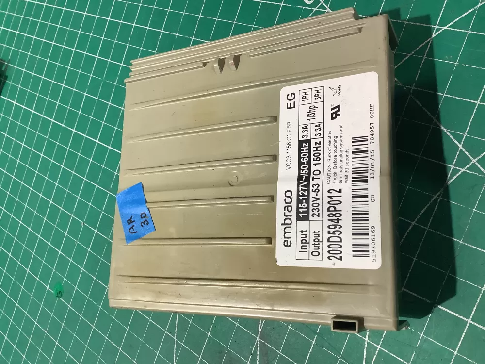 GE 200D5948P012 Refrigerator Control Board Inverter AZ197349 | AR30