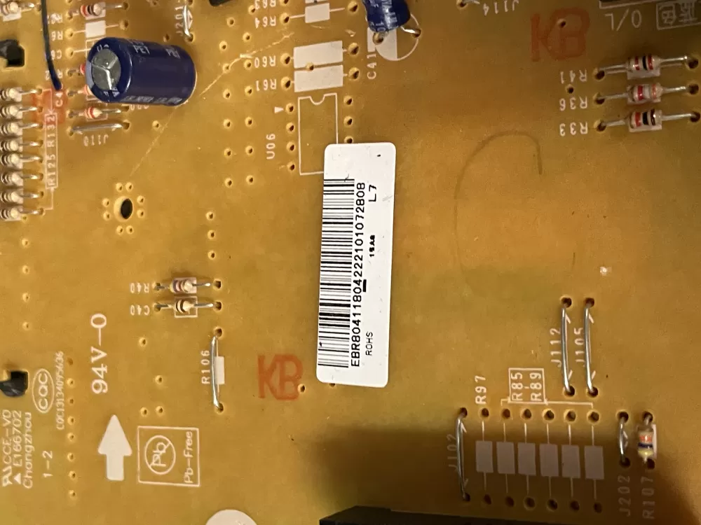 LG Kenmore EBR80411804 Microwave Control Board Panel AZ219728 | Wm1810