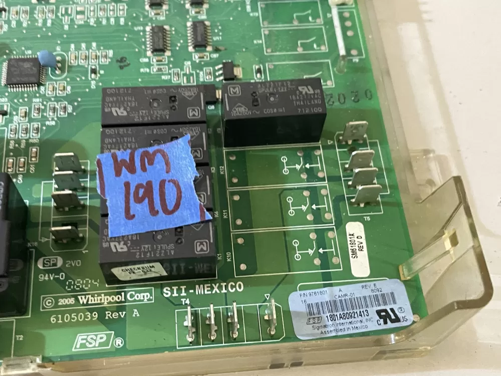 Whirlpool 9761801 Range Control Board AZ109227 | Wm190