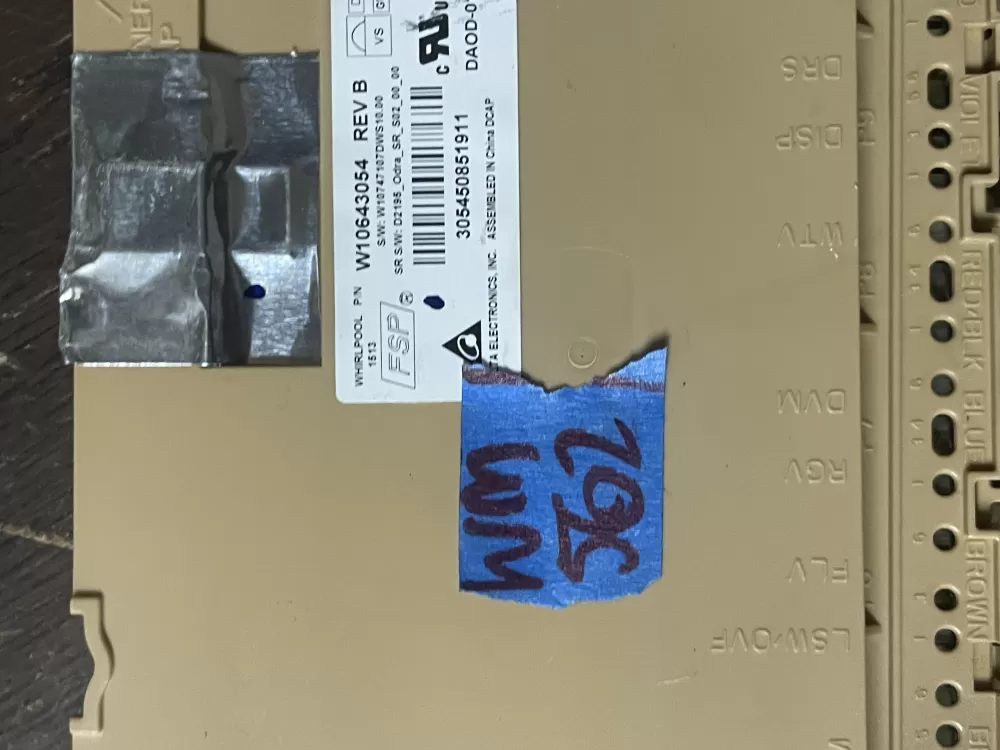 Whirlpool Kenmore W10500130 W10620806 Dishwasher Control Board AZ47615 | Wm562