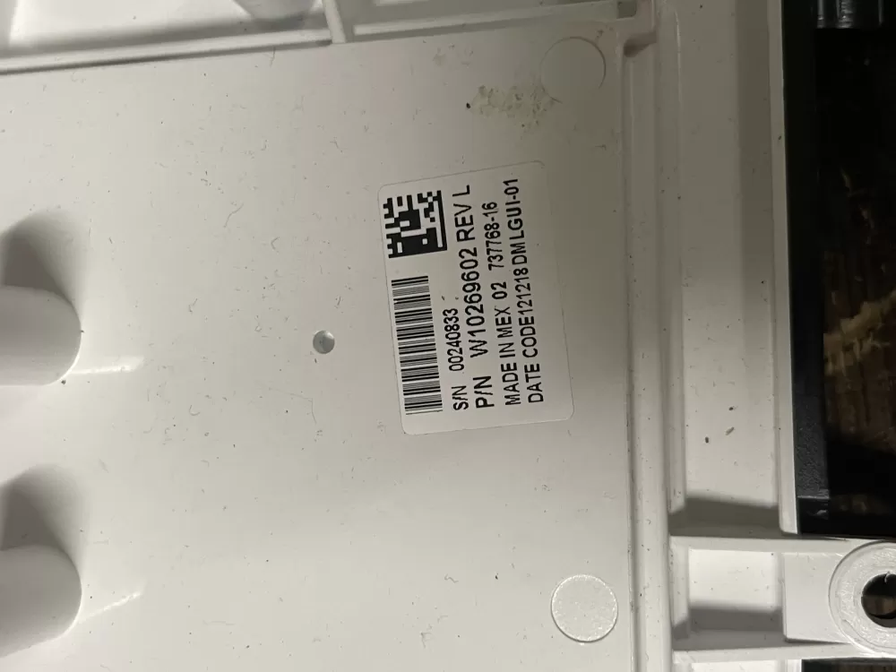 Whirlpool WPW10269602 Washer Control Board Interface AZ50859 | Wmv462