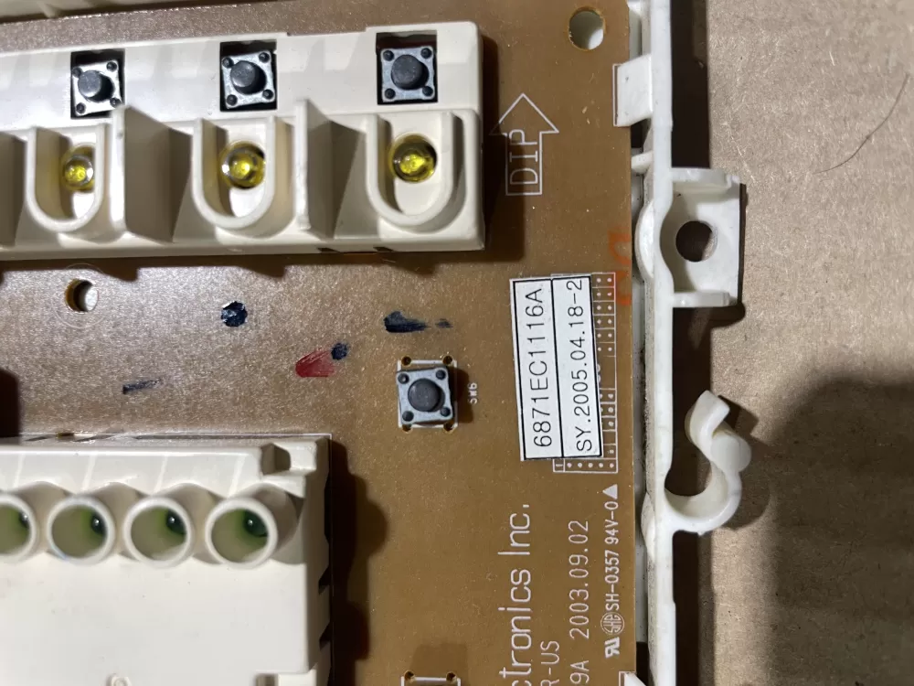 LG 6871EC1116A Washer Control Board AZ76781 | Wmv624